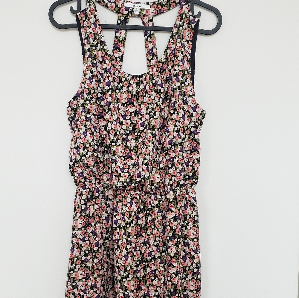 Short dress - flower print